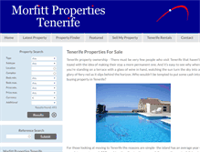 Tablet Screenshot of morfittpropertiestenerife.com